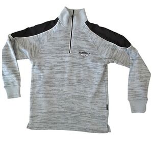 Renegade Club Mens Grey Heather 1/4 Zip Pullover Sweatshirt Lake Tahoe -L 4014